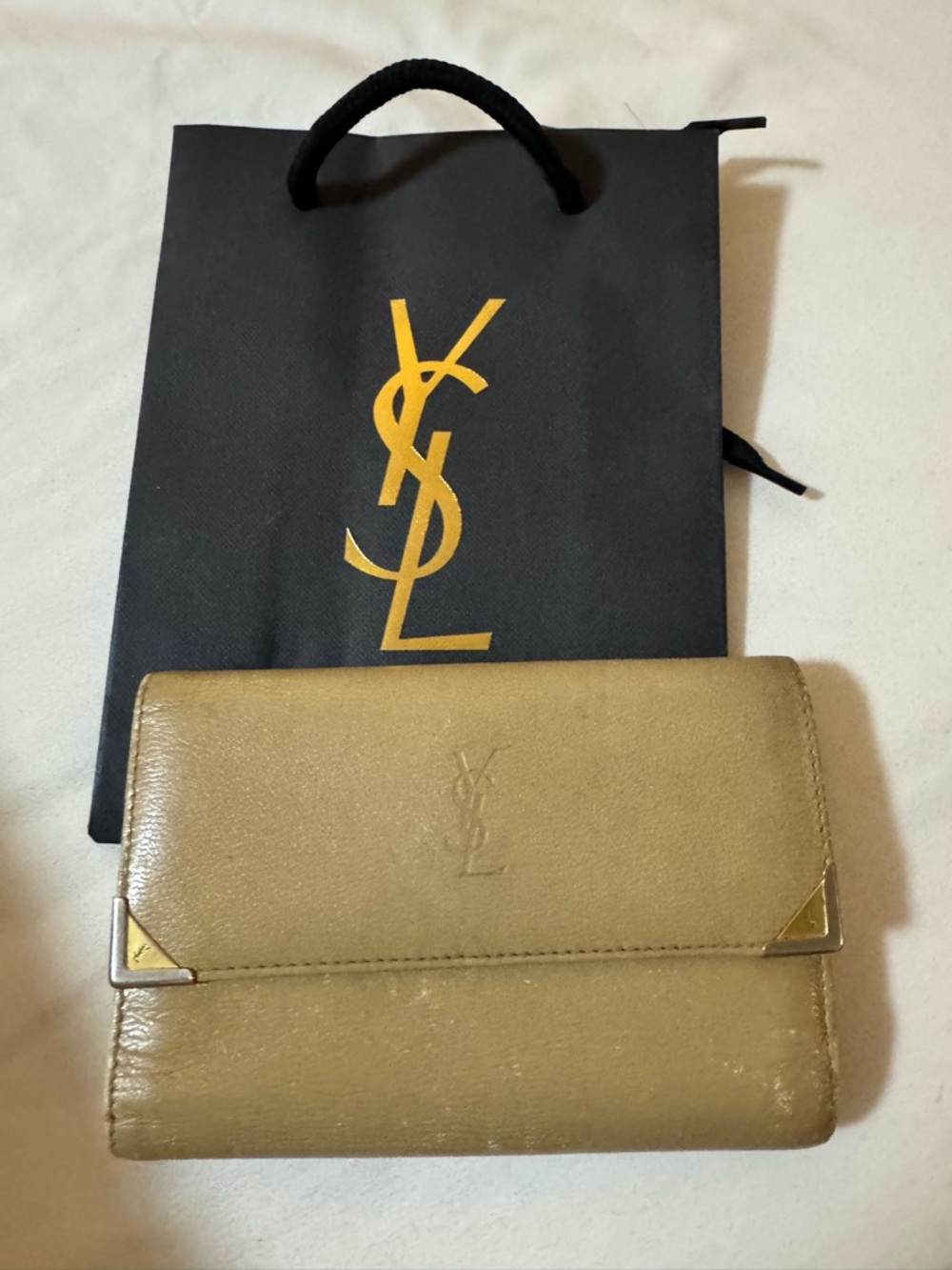 Yves Saint Laurent kiss 🔒 Leather Wallet with shopping bag - Picture 11 of 14